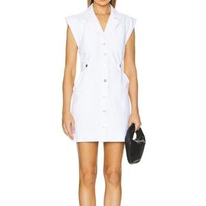 Veronica Beard White Denim Mini Dress